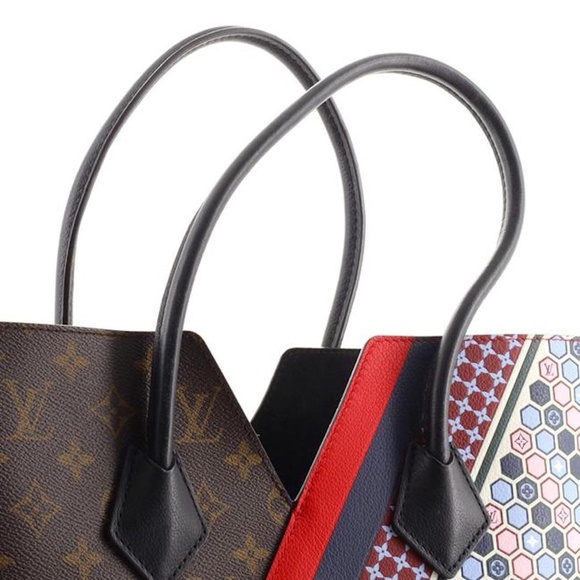 Kimono Handbag Limited Edition Mm Brown Multicolor Monogram Canvas and Calf Leat - Picture 4 of 7